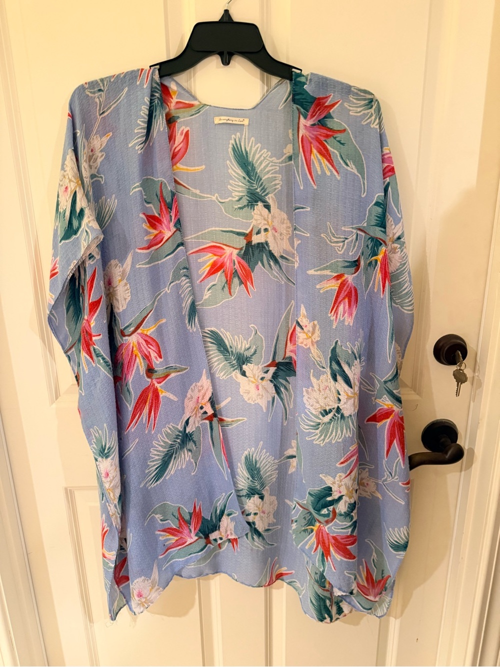Do Everything In Love Tropical Soft Kimono Cover-up - Women's